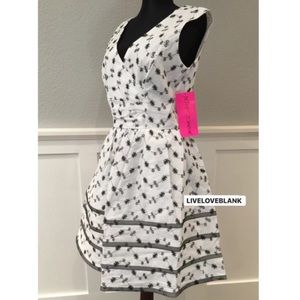 Betsey Johnson floral dot dress NWT